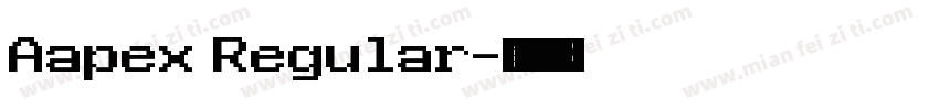 Aapex Regular字体转换